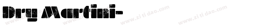 Dry Martini字体转换